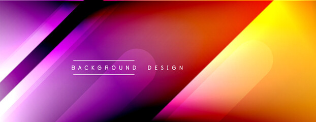 Dynamic lines abstract background. 3D shadow effects and fluid gradients. Modern overlapping forms