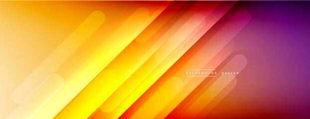 Dynamic lines abstract background. 3D shadow effects and fluid gradients. Modern overlapping forms