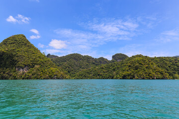 tropical island in the sea