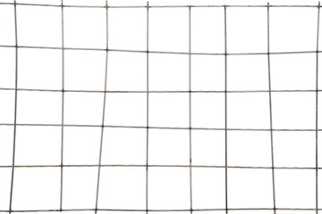 Metal grid isolated on the white background. Flat view.