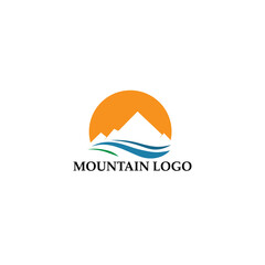 mountain logo vector illustration concept, icon, element and template for company