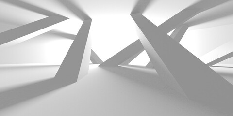 White Modern Background. Abstract Building Concept