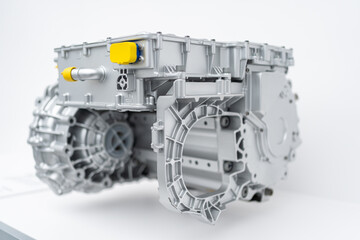 Fototapeta premium The motor in an electric car