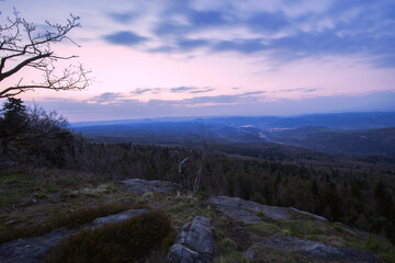 Děčín sněžník in the middle of the morning