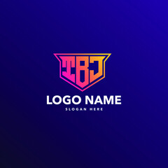 TBJ Modern logo design
