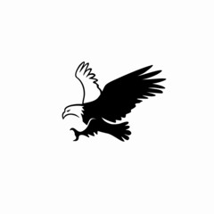 The eagle symbolizes power, freedom, courage and many 
characteristic qualities modern man aspires. 
The logo is designed in the classic negative space style 
