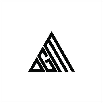 D G M letter logo creative design. DGM icon