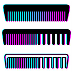 Comb Glitch Icon M_2104001