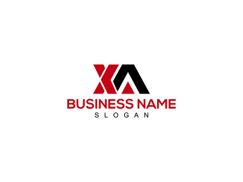 XA Letter Logo, xa logo icon vector for business