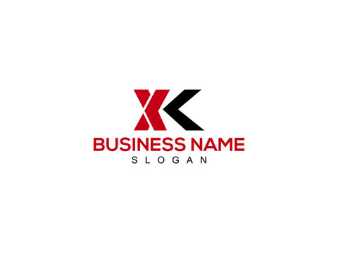 XK Letter Logo, xk logo icon vector for brand