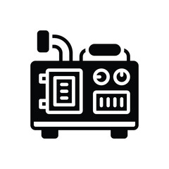 Black solid icon for generates