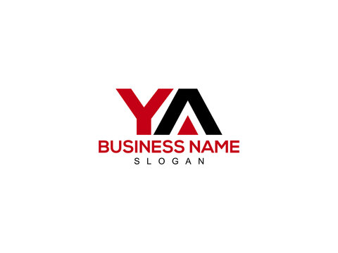 YA Letter Logo, ya logo icon vector for business