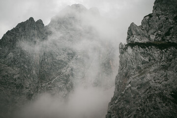 Mountain in the clouds