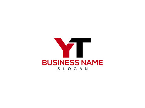 YT Letter Logo, yt logo icon vector for business
