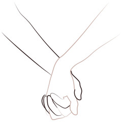 Line hands. Anti racism, racial equality, different colors same blood concept. Black lives matter, stop racism, equality banner poster. Democracy