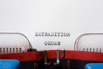 Extradition order concept