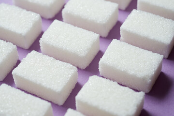 Sugar cubes view
