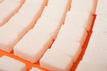 Sugar cubes view