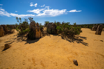 Fototapeta na wymiar Pinnacles Desert Nambung National Park Outback Australia