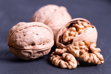 Ripe walnuts