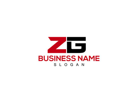 ZG Letter Logo, zg logo icon vector for business