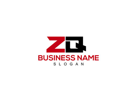 ZQ Letter Logo, zq logo image vector for business