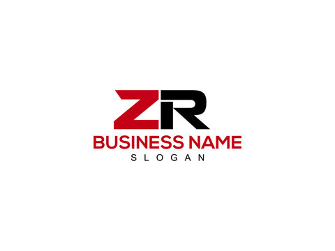 ZR Letter Logo, zr logo image vector for business