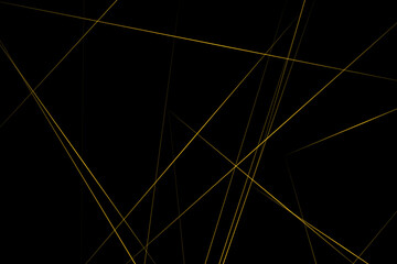 Abstract black with gold lines, triangles background modern design. Vector illustration EPS 10.