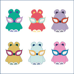 Disco teddy bear. There are 6 options in different colors.