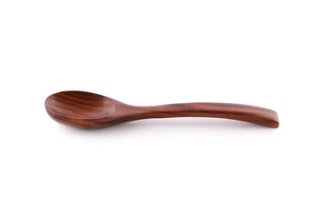 Wooden spoon isolated on a white background