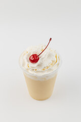 cold drinks on white background