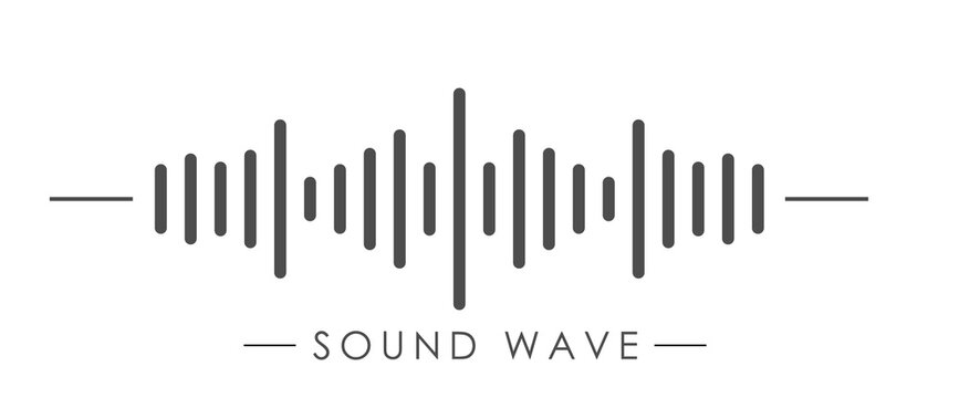 Vector sound wave icon. Icon for application sites and creative design