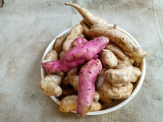 Sweet Potatoes, it is a Indian Vegetables Closeup Local Food