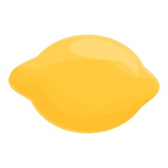 Whole lemon icon. Cartoon of Whole lemon vector icon for web design isolated on white background