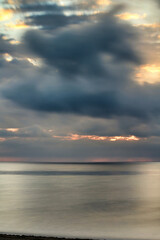 Sunrise on the beach in Arenales del Sol, Alicante