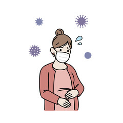 若い男女 カップル 大学生 悩み 心配 不安 イラスト素材 Apprehension Poster Apprehensi Senryu