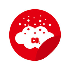 co2 emissions vector icon