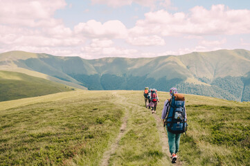 Obraz premium hiking in the mountains