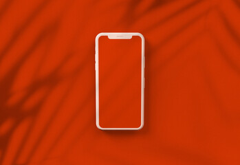 Minimalist modern 3d render illustration Realistic cell phones mockup smartphones for presentation, application display, information graphics. online education and online learning.