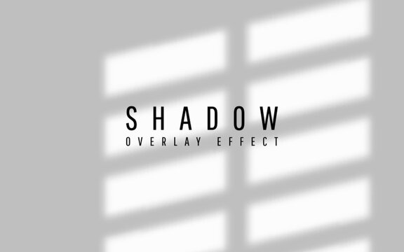 Shadow overlay effect. Transparent shadow of window. Vector illustration