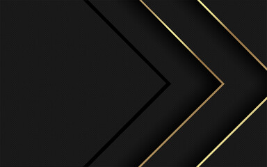 Abstract pattern luxury dark black with gold. premium background patterns