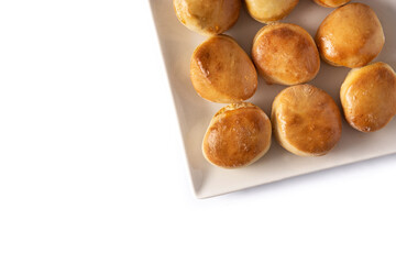 American crush butter biscuits isolated on white background