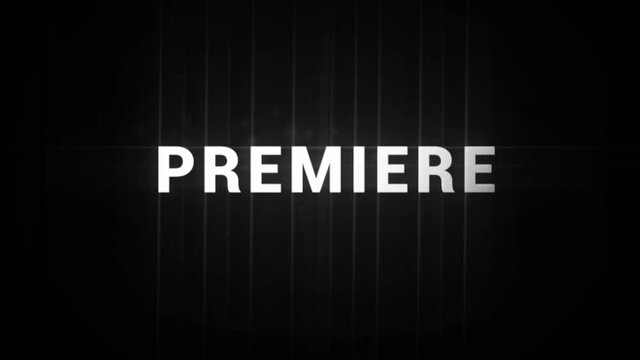 Cinematic intro of the primier lettering from the dark