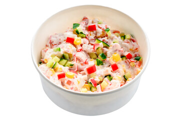 fresh crab meat and corn salad food delivery