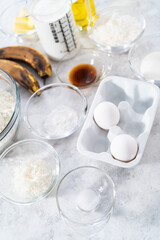 Coconut banana pancakes