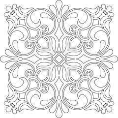 Cross for coloring. Suitable for decoration doodles sketch - 430567941