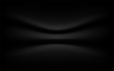 Black background luxury , texture abstract with waves, Soft focus black