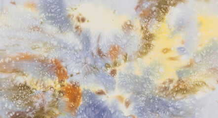 Light colors with salt abstract watercolor background