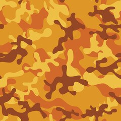 Camouflage seamless pattern from spots. Modern abstract camo. Print for women's clothing. Printing on fabric for sports and textiles. Vector