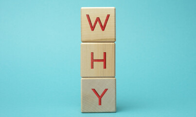 why inscription on wooden cubes. Concept of questions and answers, information search